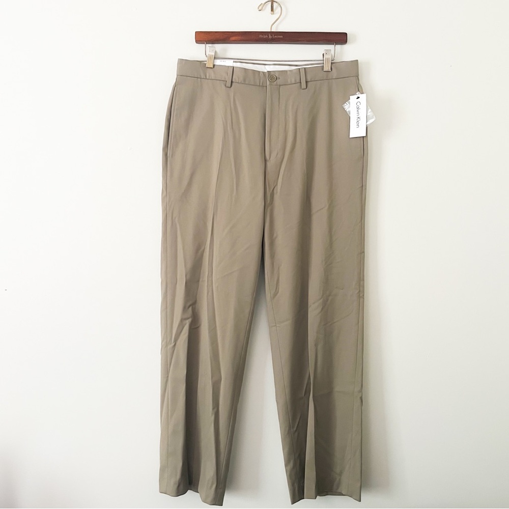 NEW Calvin Klein “The Thompson” Flat Front Pants